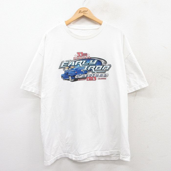 半袖Tシャツ 車 ホワイト XL | 古着