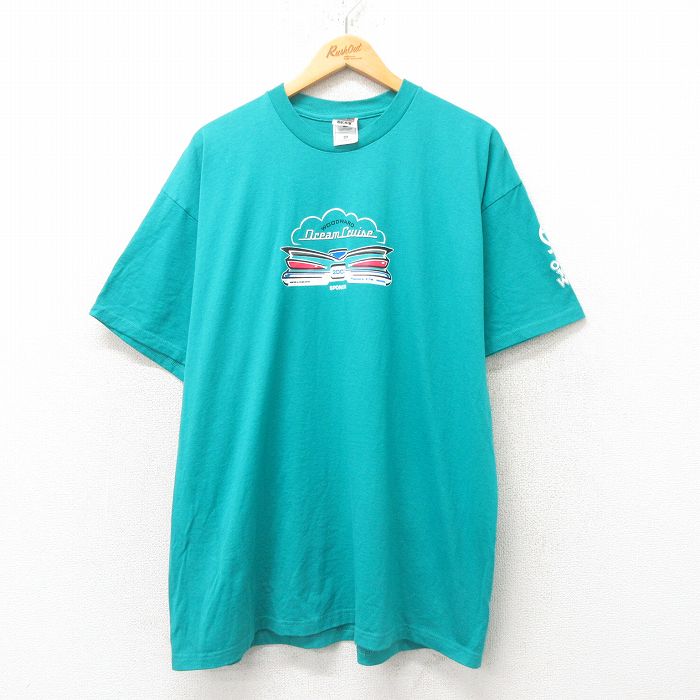 フルーツオブザルーム 00s 半袖Tシャツ WOODWARD ライトブルー XL | 古着