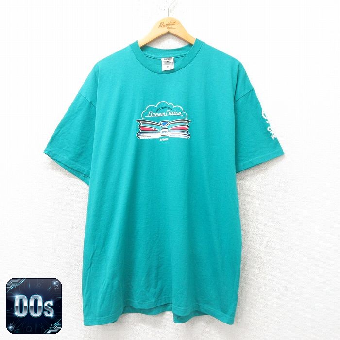 フルーツオブザルーム 00s 半袖Tシャツ WOODWARD ライトブルー XL | 古着