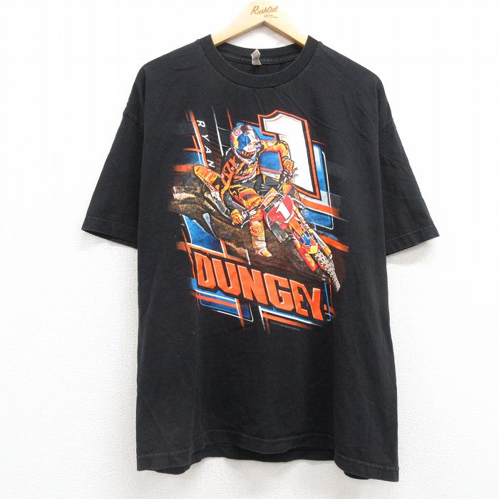 半袖Tシャツ バイク ブラック XL | 古着