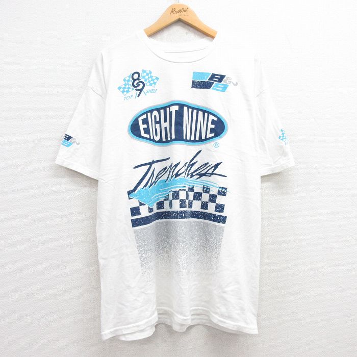 EIGHT NINE 半袖Tシャツ ホワイト XL | 古着