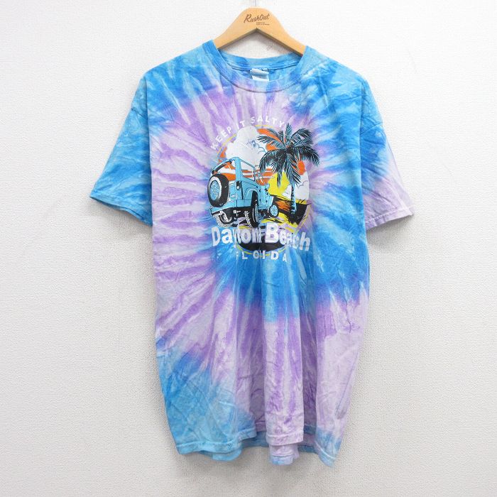 00s 半袖Tシャツ デイトナビーチ ブルータイダイ XL | 古着