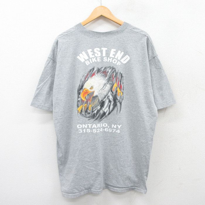 フルーツオブザルーム 00s 半袖Tシャツ 鳥 グレー XL | 古着