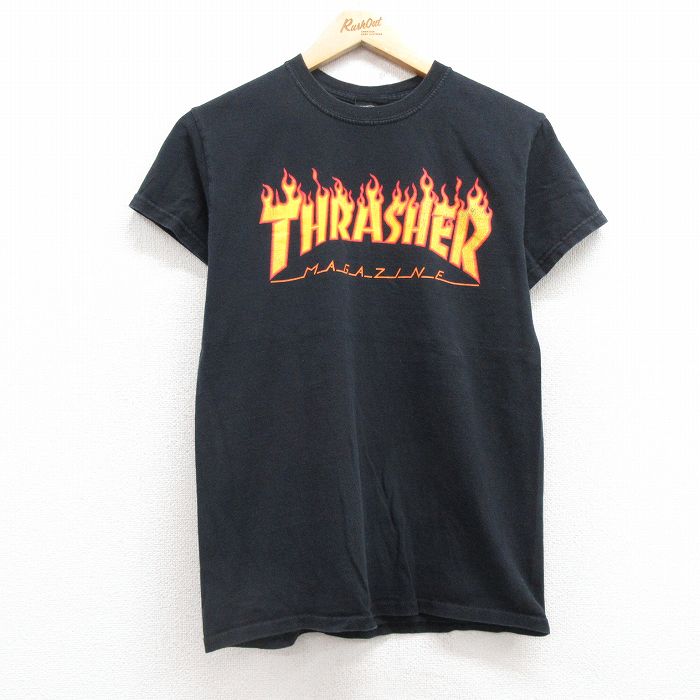 スラッシャー 半袖Tシャツ ビッグロゴ ブラック M | 古着
