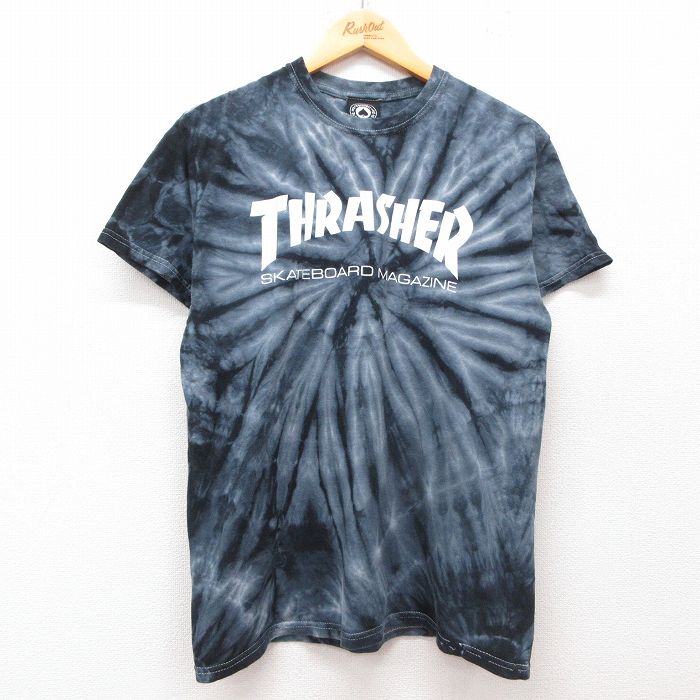 スラッシャー 半袖Tシャツ タイダイ ネイビー L | 古着