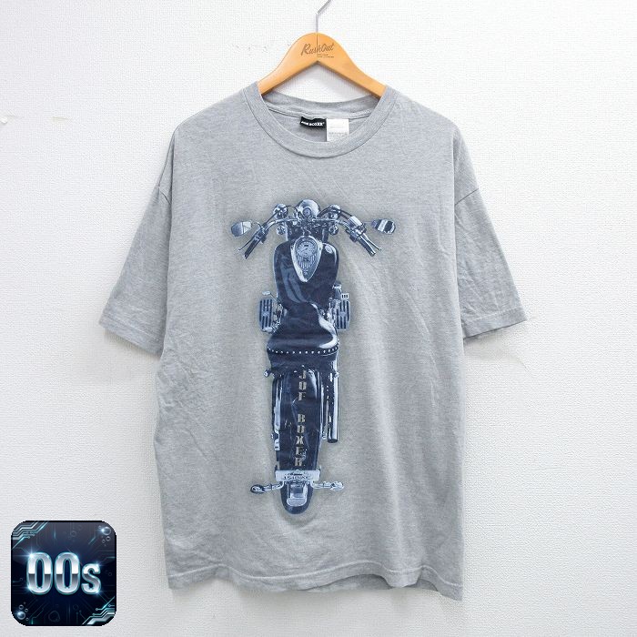 00s 半袖Tシャツ バイク グレー XL | 古着