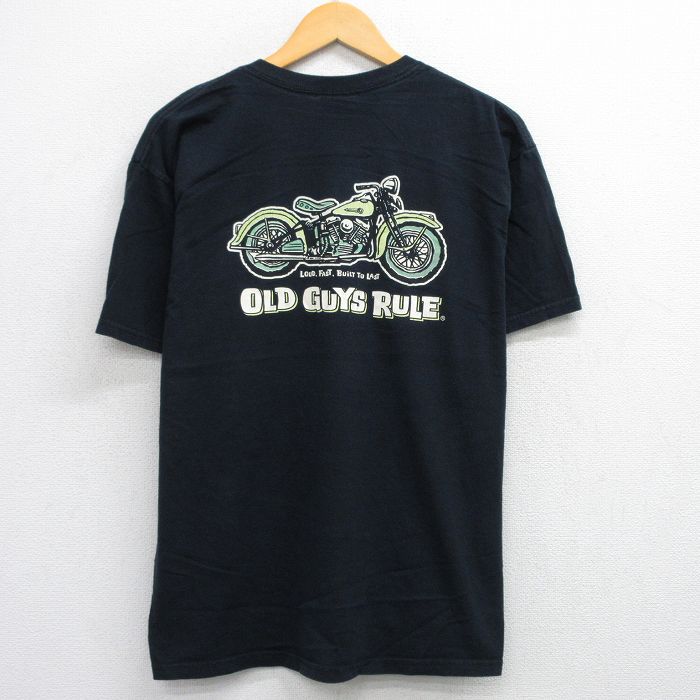00s 半袖Tシャツ OLD GUYS RULE ブラック L | 古着