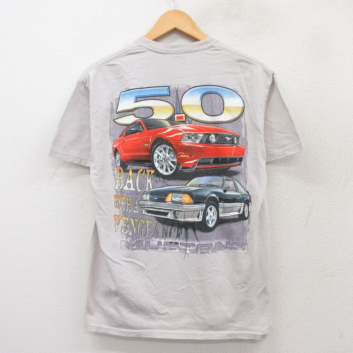 00s 半袖Tシャツ ムスタング グレー M | 古着
