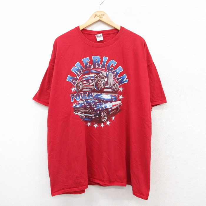 フルーツオブザルーム 00s 半袖Tシャツ クラシックカー レッド XL | 古着