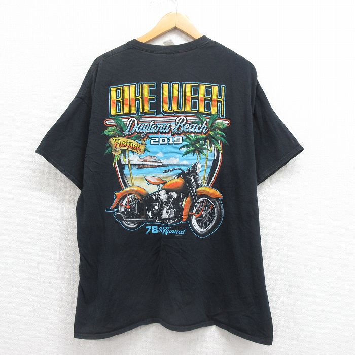 半袖Tシャツ バイクウィーク ブラック XL | 古着