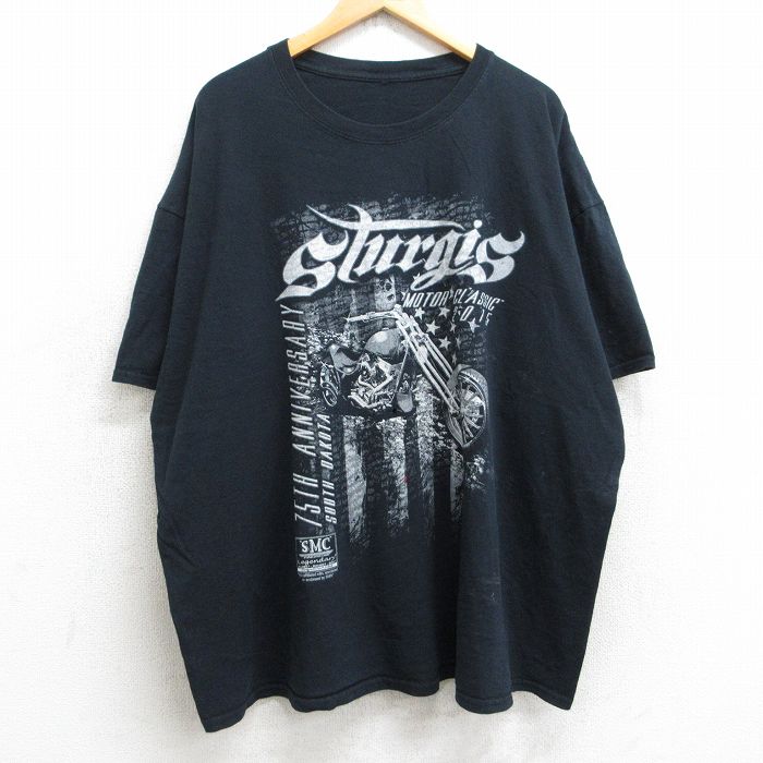 半袖Tシャツ バイク スタージス ブラック XL | 古着