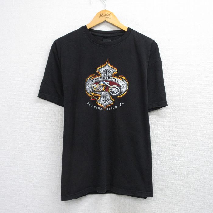 00s 半袖Tシャツ デイトナビーチ ブラック XL | 古着