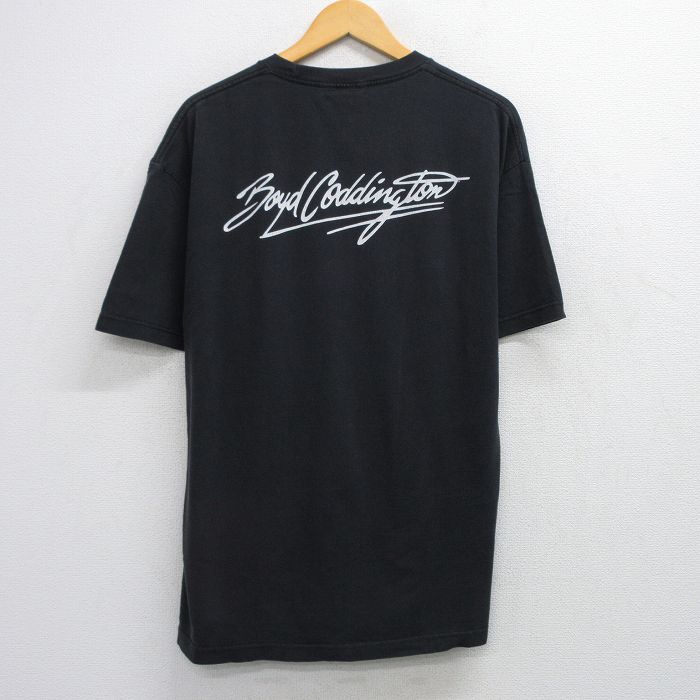 XL★古着 半袖 ビンテージ Tシャツ メンズ 90年代 90s ボイドコディントン クルーネック 黒 ブラック 25aug21 中古