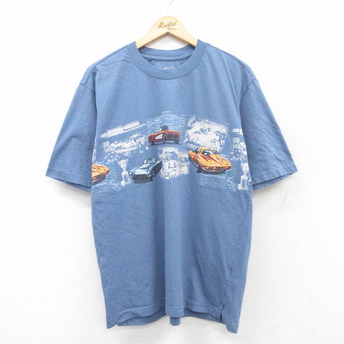 半袖Tシャツ 車 ネイビー L | 古着