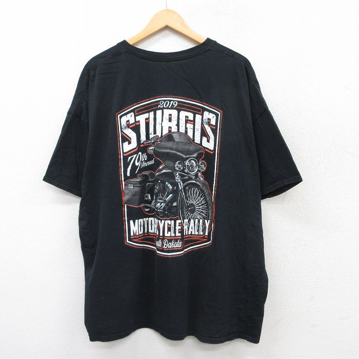 半袖Tシャツ バイク スタージス ブラック XL | 古着