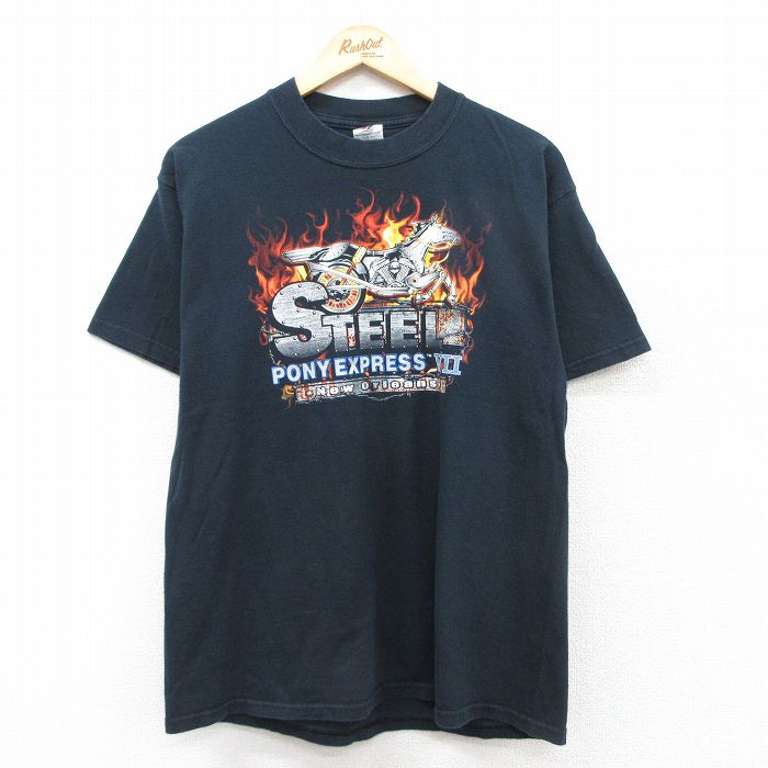 【50%OFF】ジャージーズ 00s 半袖Tシャツ バイク ブラック L | 古着