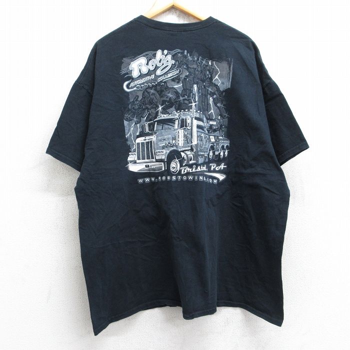 【50%OFF】00s 半袖Tシャツ トラックロボット ブラック XL | 古着