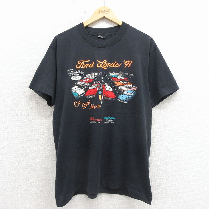 スクリーンスターズ 90s 半袖Tシャツ フォード ブラック メンズL相当 | 古着