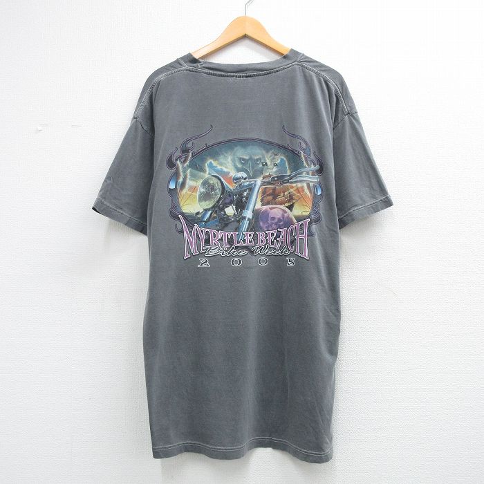 00s 半袖Tシャツ バイク グレー XL | 古着