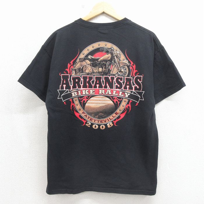 00s 半袖Tシャツ アーカンソーバイク ブラック L | 古着