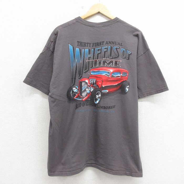 00s 半袖Tシャツ ホットロッド グレー XL | 古着