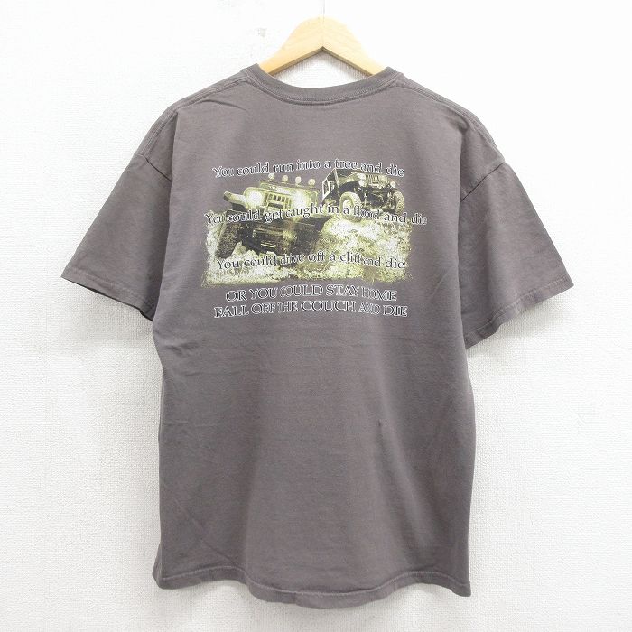 00s 半袖Tシャツ ジープ グレー L | 古着