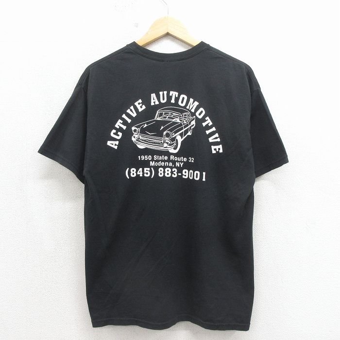 ヘインズ 00s 半袖Tシャツ 車 ブラック L | 古着