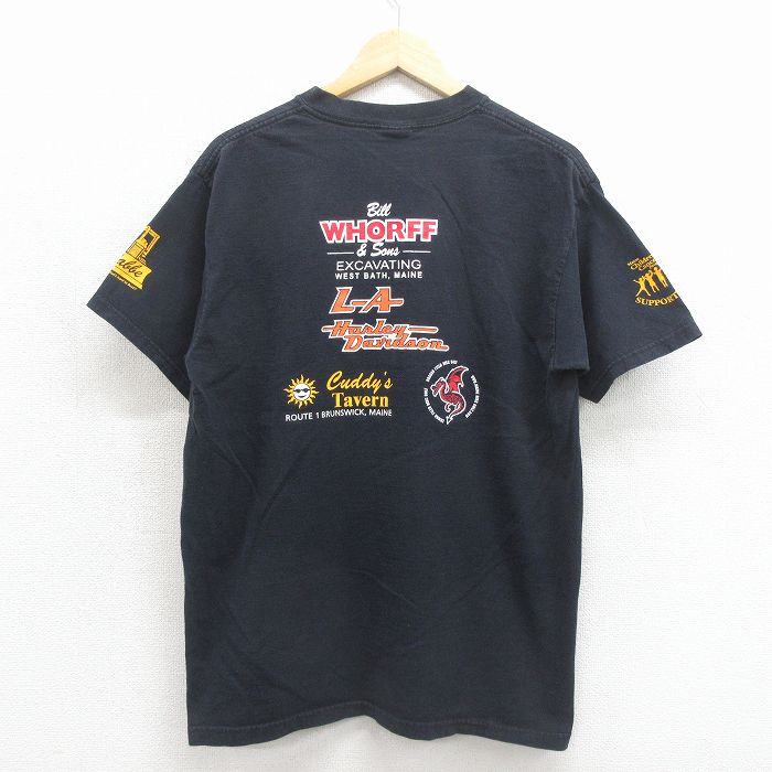 古着通販 L☆古着 半袖 ビンテージ Tシャツ メンズ 00年代 00s バイク