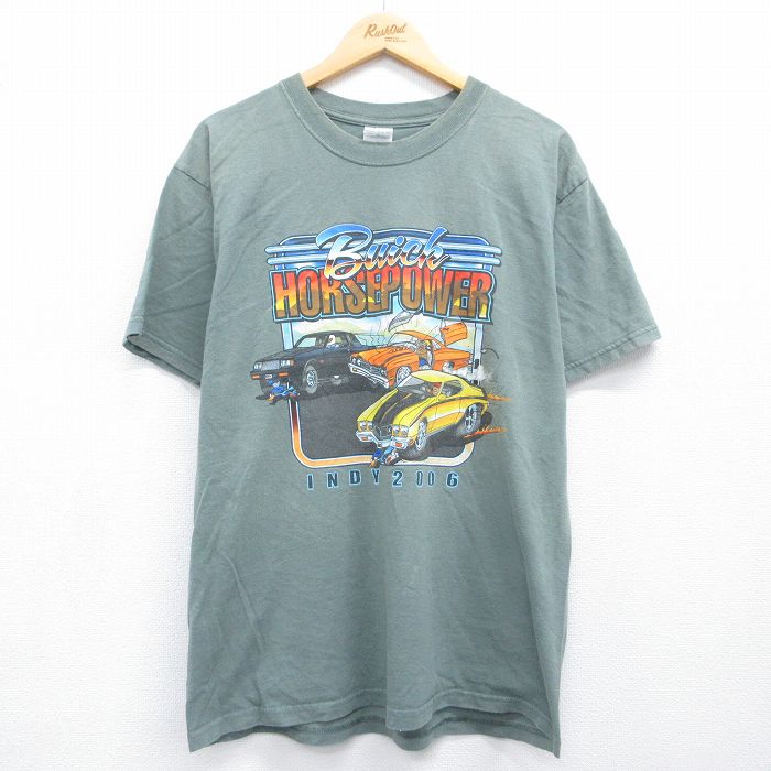 00s 半袖Tシャツ Buick INDY ロードランナー カーキ メンズL相当 | 古着