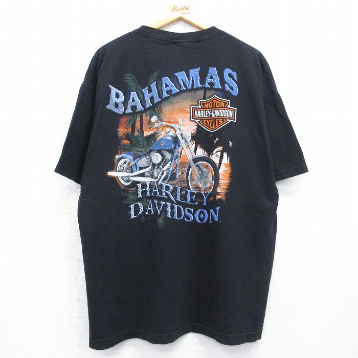ハーレーダビッドソン 半袖Tシャツ ビッグロゴ ブラック メンズXL相当 | 古着
