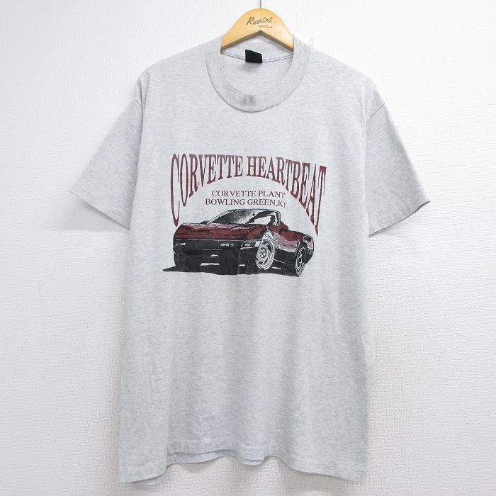 90s 半袖Tシャツ コルベット グレー メンズXL相当 | 古着