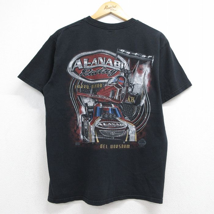 00s 半袖Tシャツ アルアナビレーシング ブラック メンズL相当 | 古着