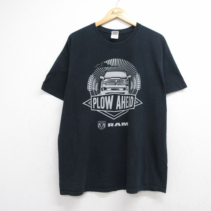 00s 半袖Tシャツ RAM ブラック メンズXL相当 | 古着