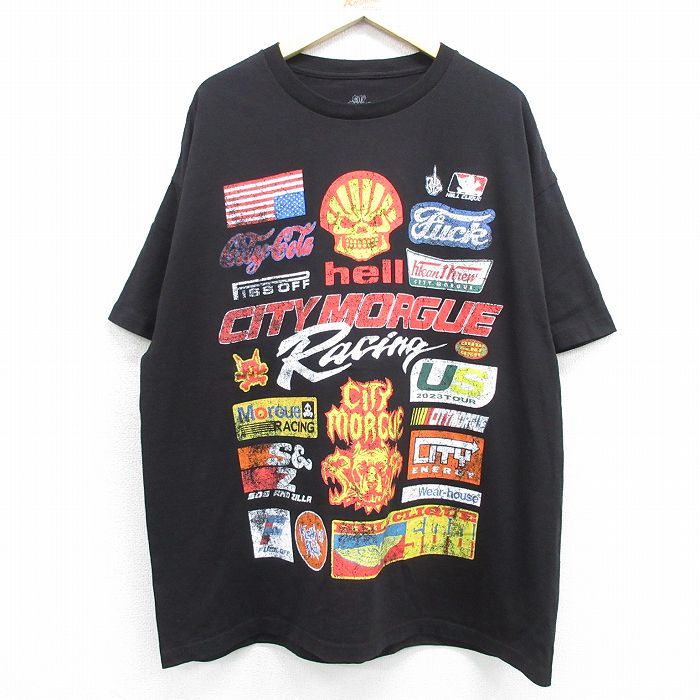 CITY MORGUE 半袖Tシャツ ブラック メンズXL相当 | 古着