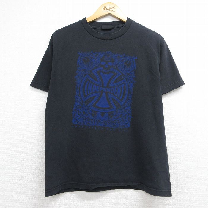 NHS 半袖Tシャツ インディペント ブラック メンズM相当 | 古着