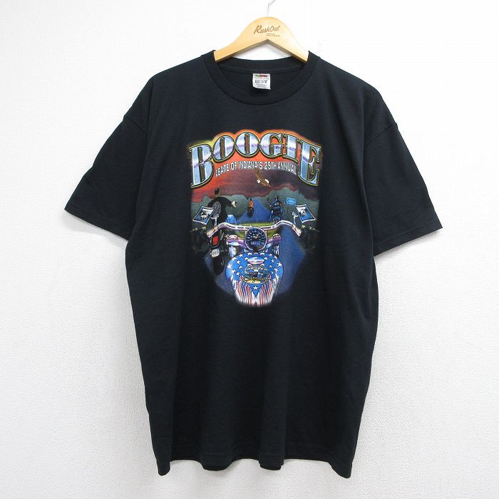 フルーツオブザルーム 00s 半袖Tシャツ BOOGIE ブラック メンズXL相当 | 古着