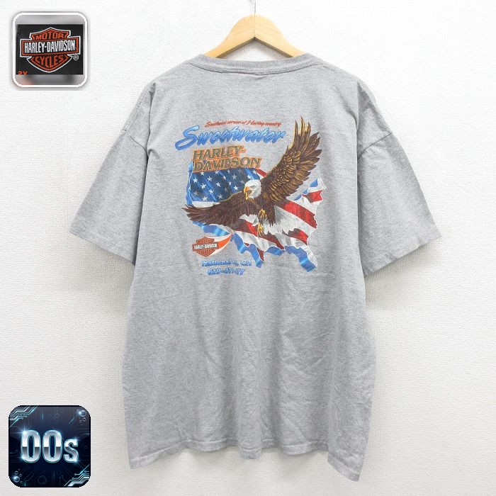 古着通販 XL☆古着 ハーレーダビッドソン 半袖 ビンテージ Tシャツ