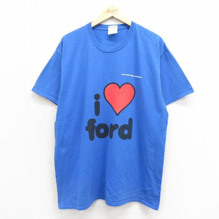 00s 半袖Tシャツ フォード ブルー メンズXL相当 | 古着