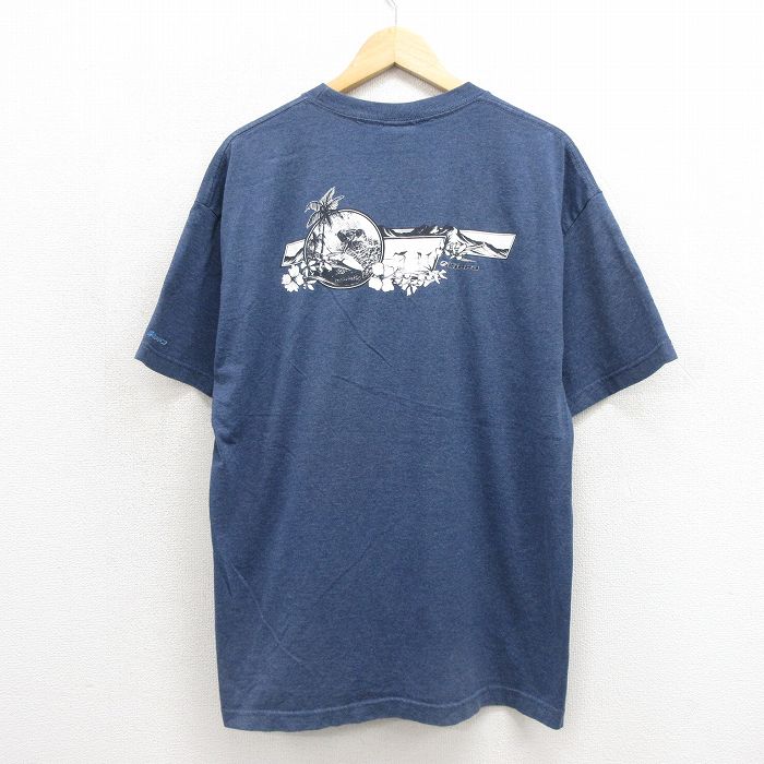 00s 半袖Tシャツ サーフィン ネイビー メンズXL相当 | 古着