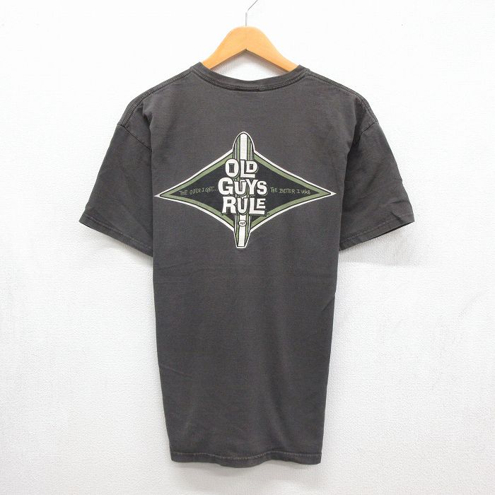 OLD GUYS RULE 半袖Tシャツ サーフボード ブラウン メンズL相当 | 古着