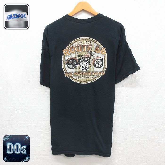 00s 半袖Tシャツ ルート66 ブラック メンズXL相当 | 古着