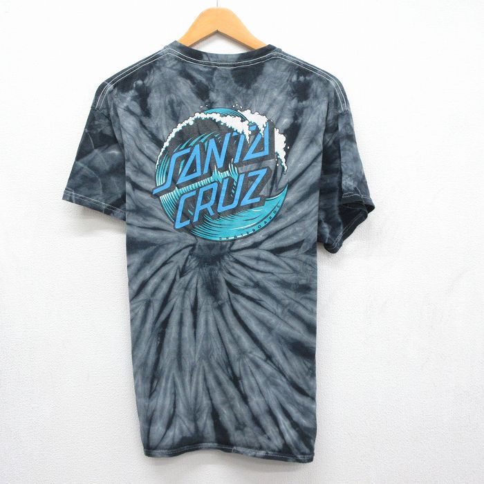 サンタクルーズ 半袖Tシャツ ビッグロゴ ブラック メンズL相当 | 古着