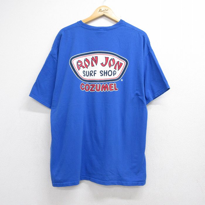 ロンジョン 半袖Tシャツ ブルー メンズXL相当 | 古着