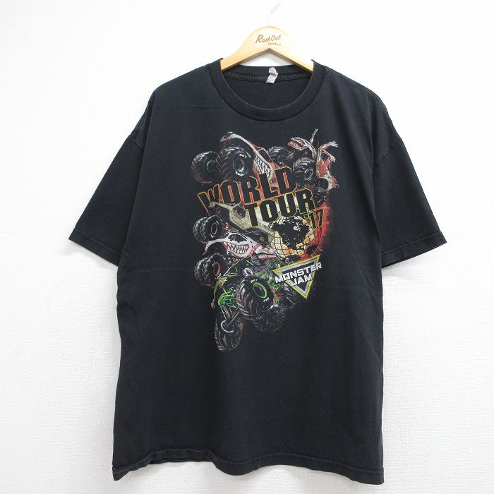 モンスタージャム 半袖Tシャツ ブラック メンズXL相当 | 古着