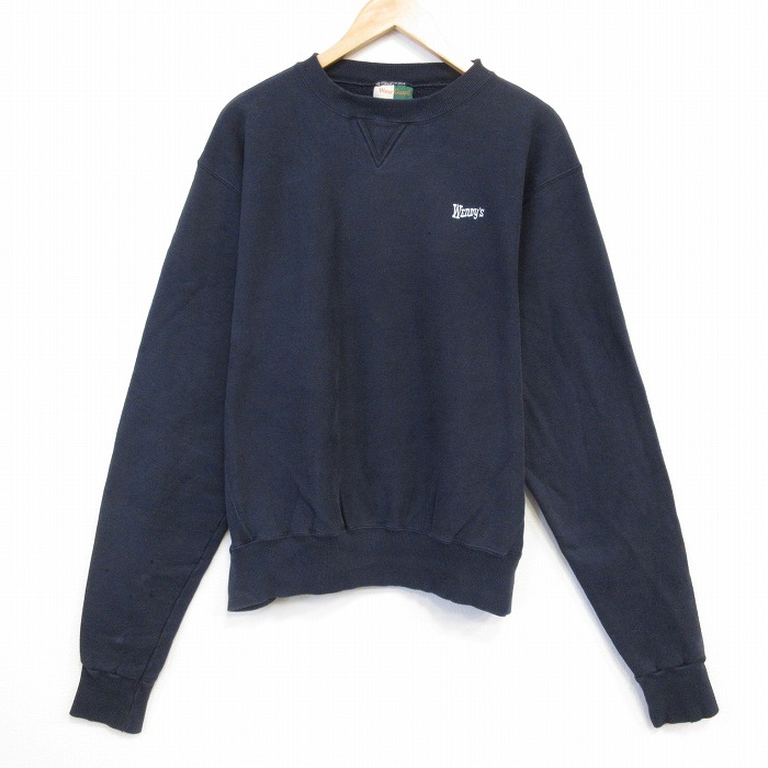 Wear Guard 90s 長袖スウェット ウェンディーズ ネイビー XL | 古着