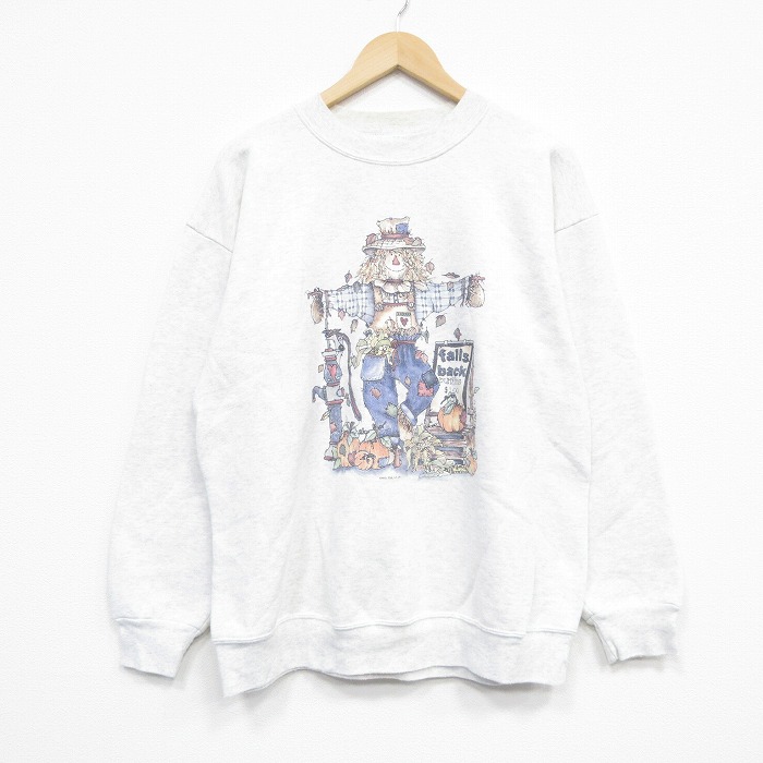 チャンピオン 90s 長袖スウェット カカシ グレー L | 古着