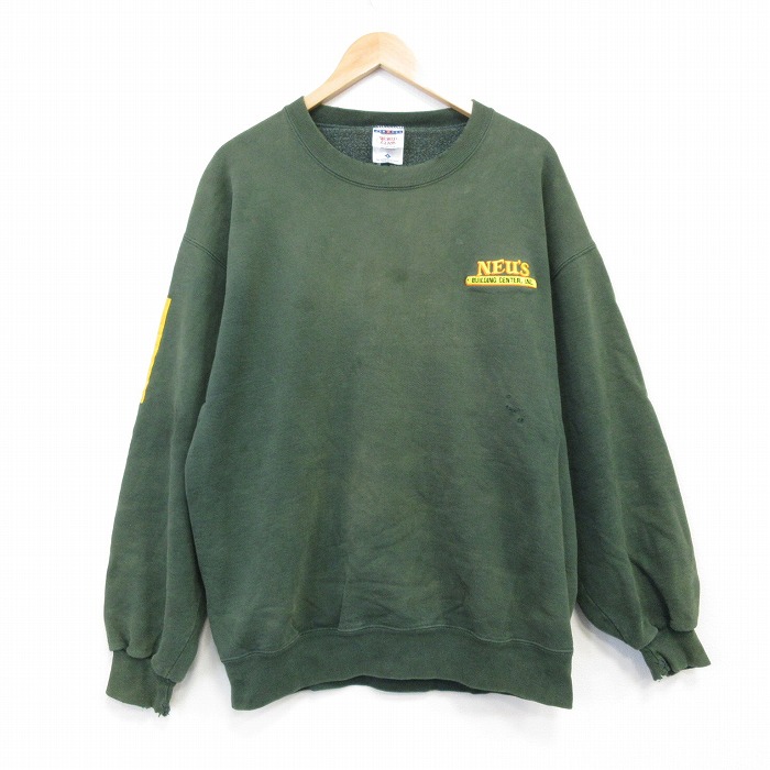 ジャージーズ 90s 長袖スウェット NEUS グリーン XL | 古着