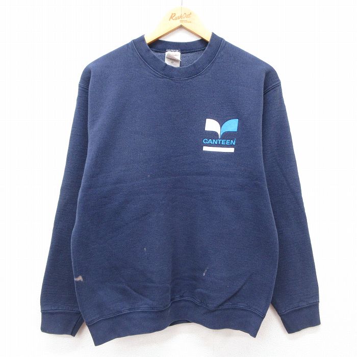 フルーツオブザルーム 00s 長袖スウェット CANTEEN ネイビー S | 古着