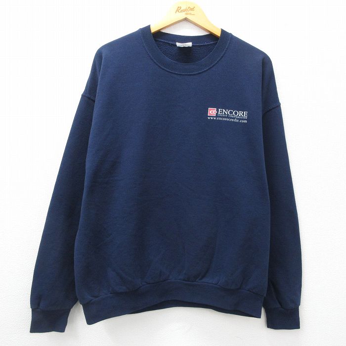 ジャージーズ 00s 長袖スウェット ENCORE ネイビー XL | 古着