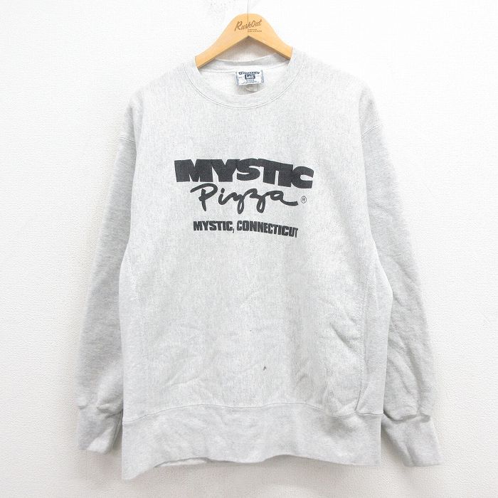 XL★古着 リー Lee 長袖 スウェット メンズ 00年代 00s MYSTIC クルーネック グレー 霜降り 25aug06 中古 スエット トレーナー トップス